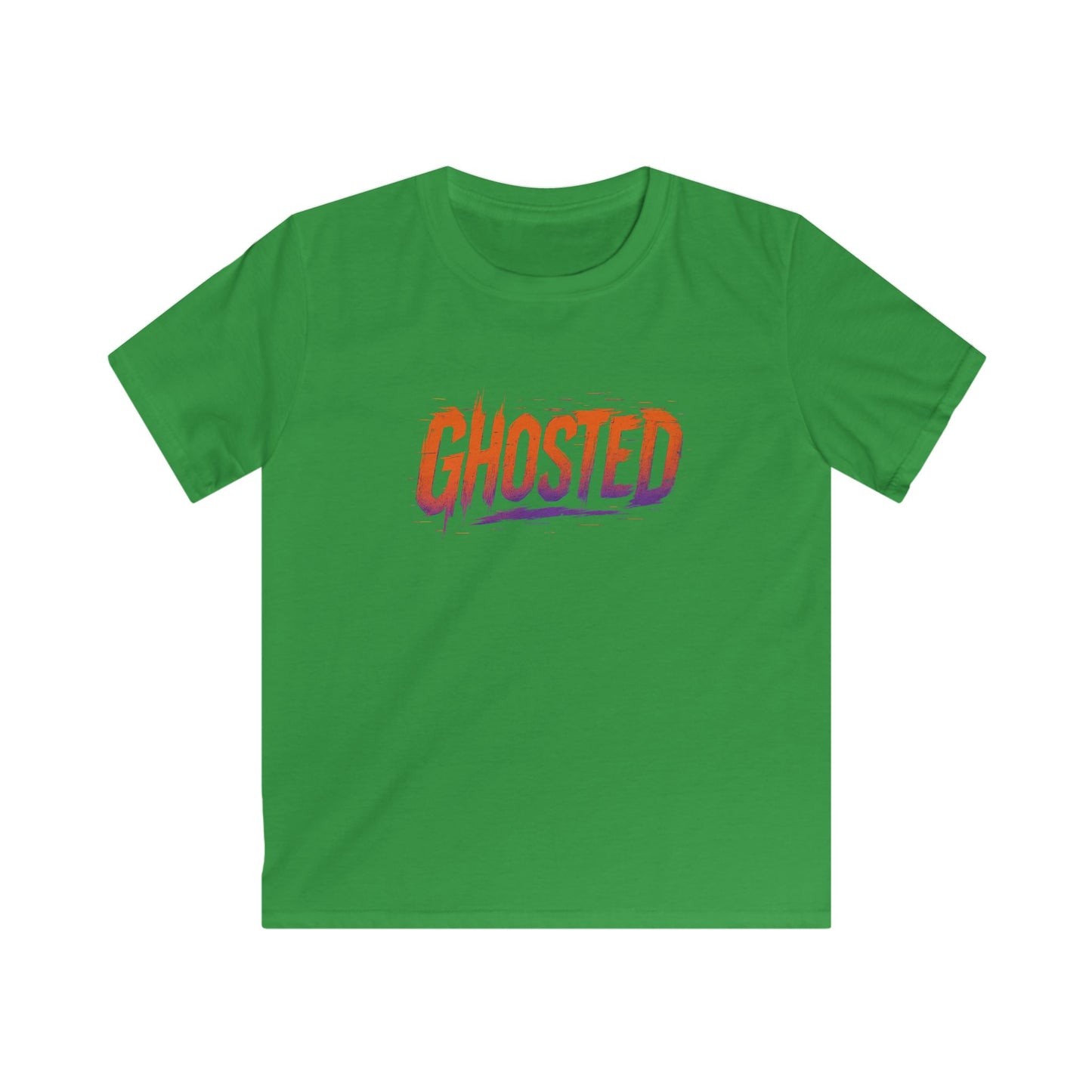 Kids Halloween Tee Ghosted Design Softstyle